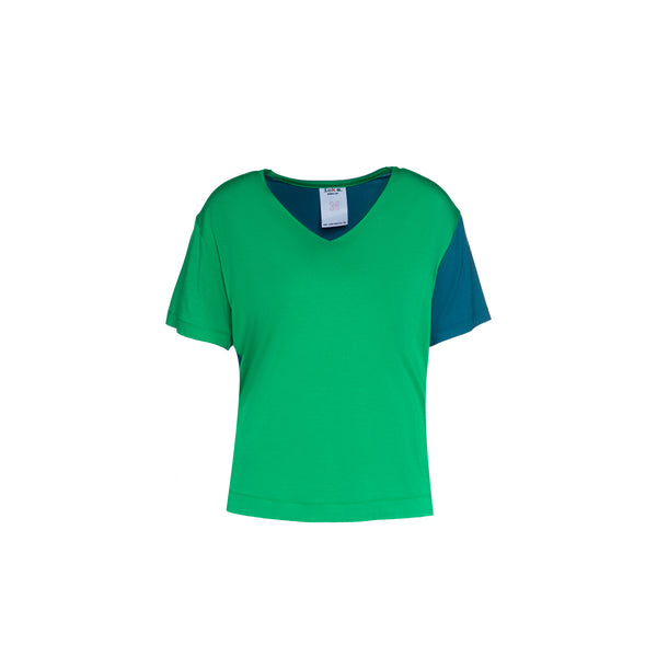 Shirt blau/grün