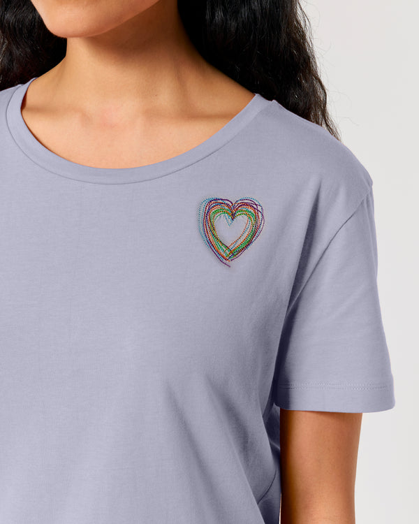 T-Shirt LOVE lavender